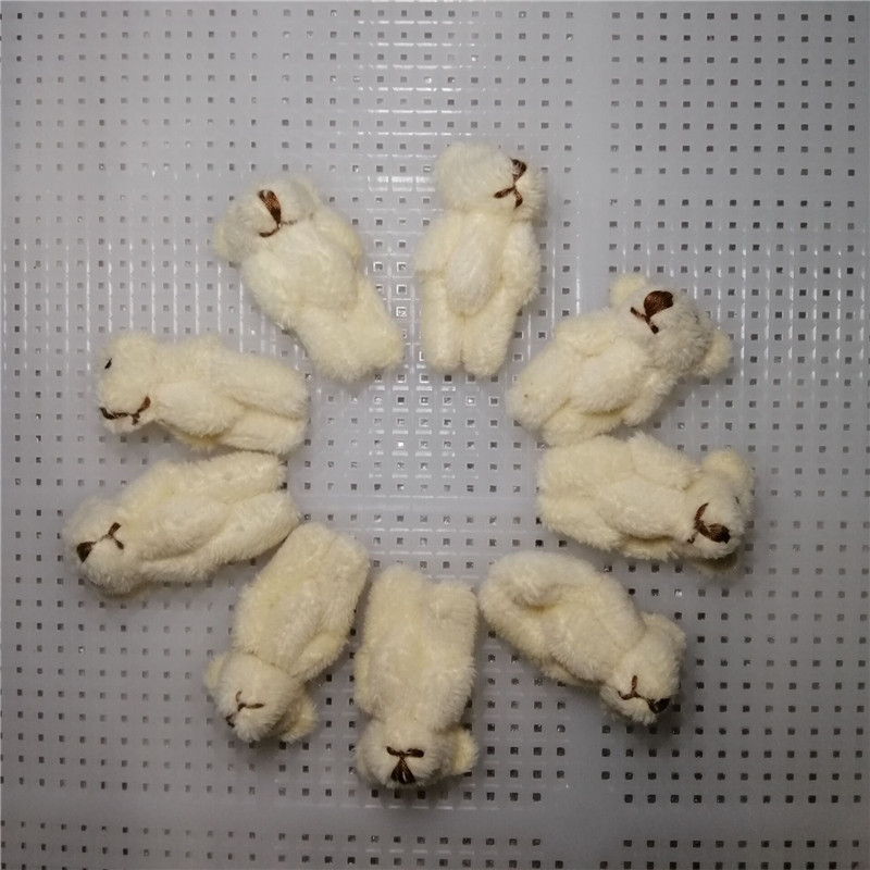 4.5cm 베이지 긴 머리 곰