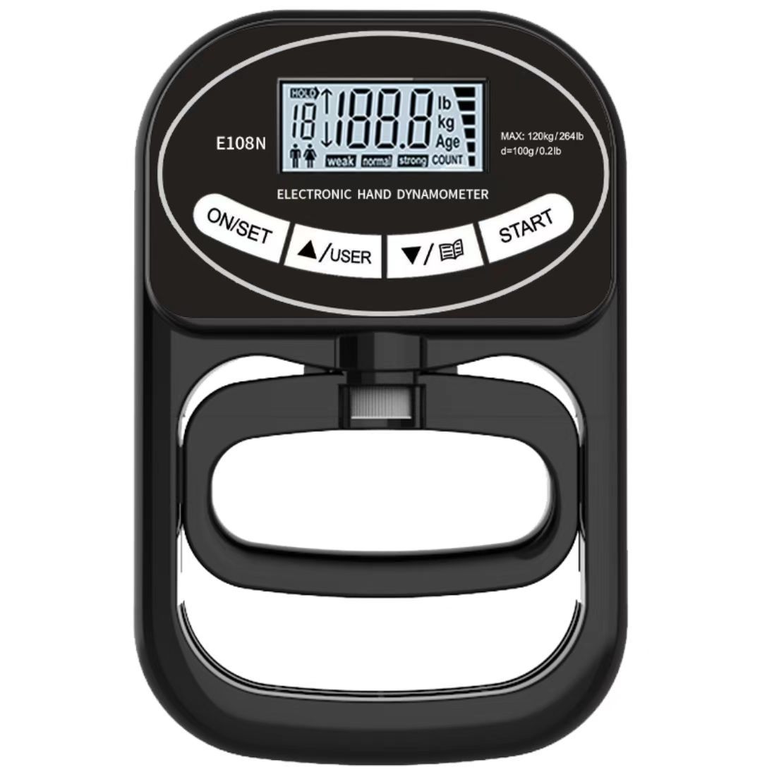 Transfronterizo agarre electrónico probador de agarre de carga estudiante Senior High School examen de entrada dinamómetro contador inteligente medidor de tensión