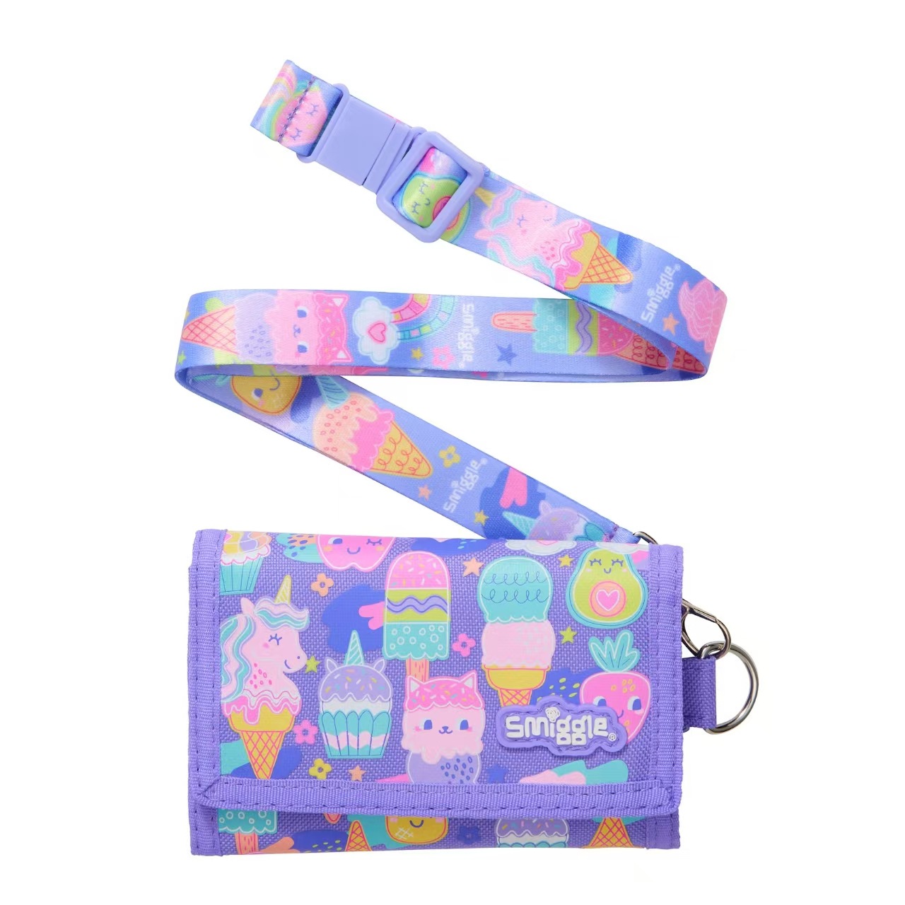 Australia smiggle estudiante titular de la tarjeta de la cartera de los niños plegable macho y hembra bus de dibujos animados titular de la tarjeta de regalo de cumpleaños