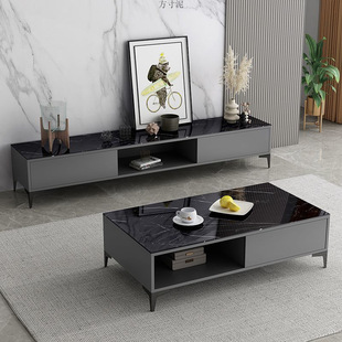 Household Simple Coffee Table Small Apartment TV Cabinet Combination suit Storage Rack Simple Rental Room Tea Machine Living Room Table