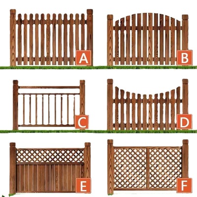 厂家直供防腐木围栏栅栏户外别墅花园庭院小区围墙隔离篱笆护栏