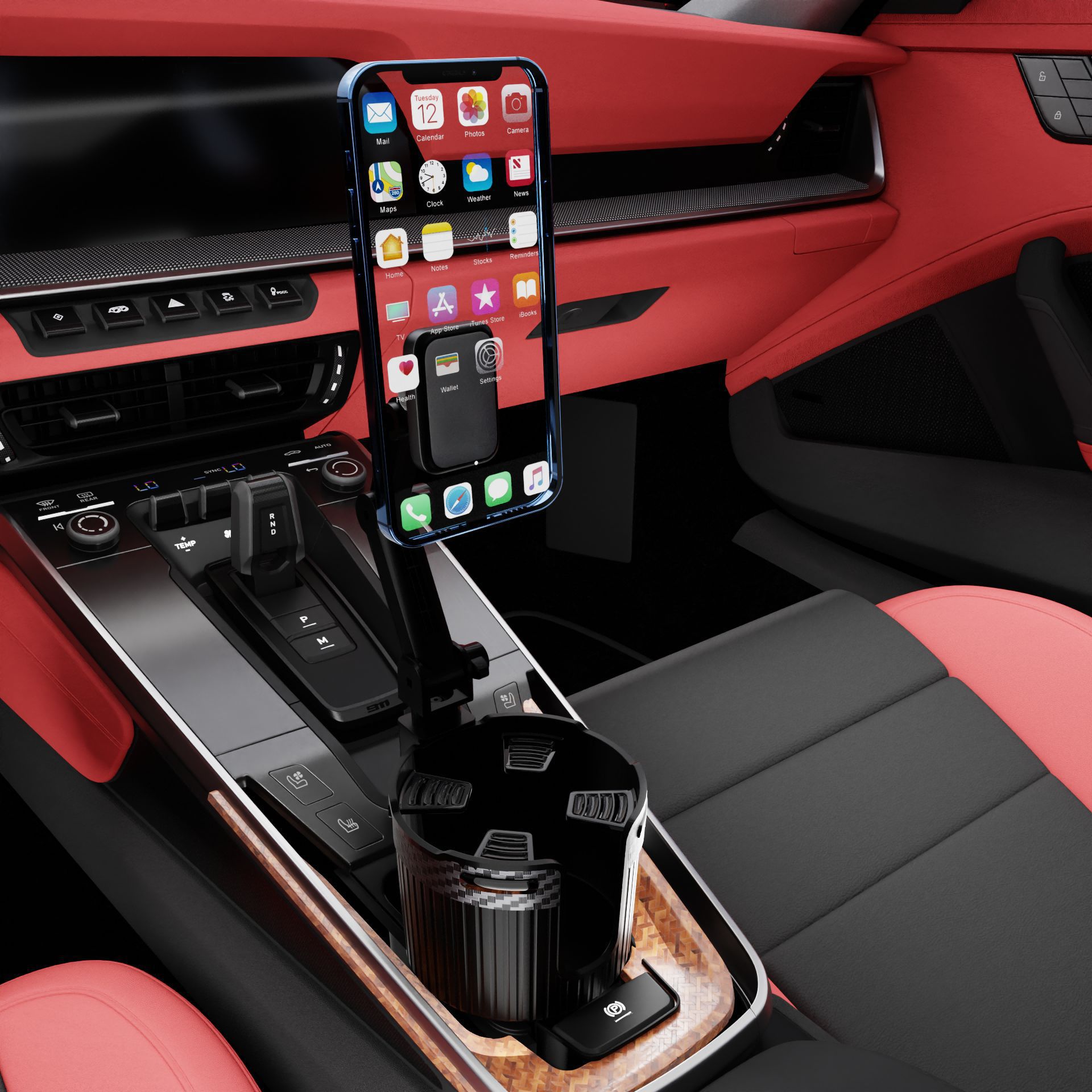 Portavasos para automóvil Portavasos para teléfono móvil Portavasos para agua para automóvil multifunción dos en uno Soporte para teléfono móvil para automóvil Soporte para bebidas para automóvil