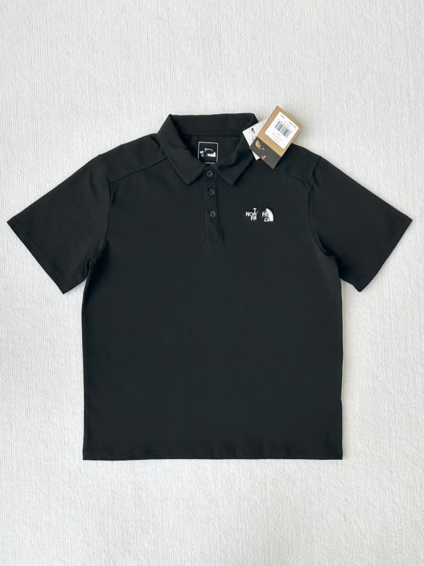 北脸经典小logo刺绣翻领polo衫夏季短袖男女同款T恤休闲百搭上衣|undefined
