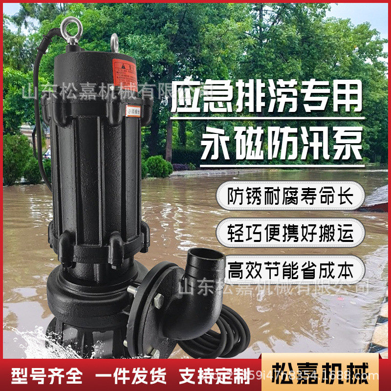 bomba sumergible de frecuencia variable de imán permanente rescate contra incendios rescate de emergencia control de inundaciones drenaje bomba axial de gran flujo de alta elevación freno de bomba de flujo