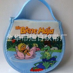 Factory Price Direct Sale Nylon Oxford Cloth 420t Heat Transfer Cartoon Style Cd Bag, Portable Cd Bag