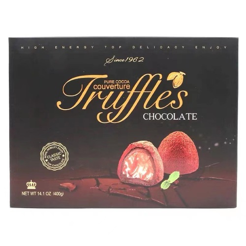 Malaysia imported black truffle gift box chocolate 400g/box snack food drama afternoon tea