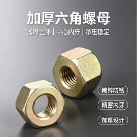 厂家加工 六角螺母 六角螺帽 紧固件螺母 支持加工新品