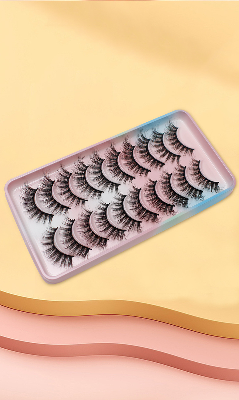 Classic Style Solid Color Artificial Fiber False Eyelashes 1 Piece display picture 2