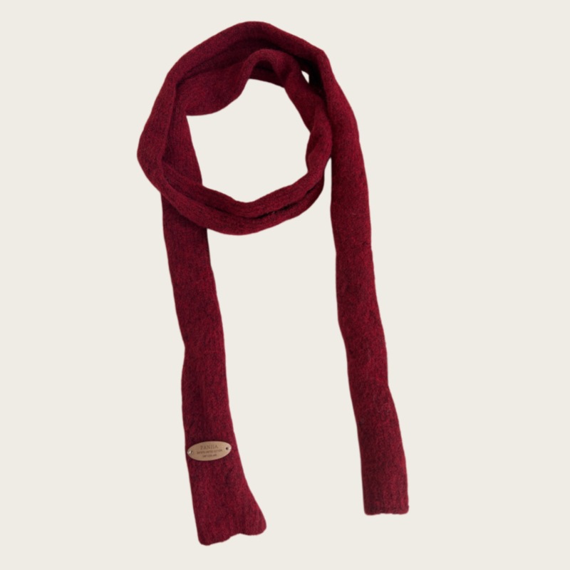 Cuello de Punto Estrecho de Fibra Acrílica Térmico para Otoño e Invierno