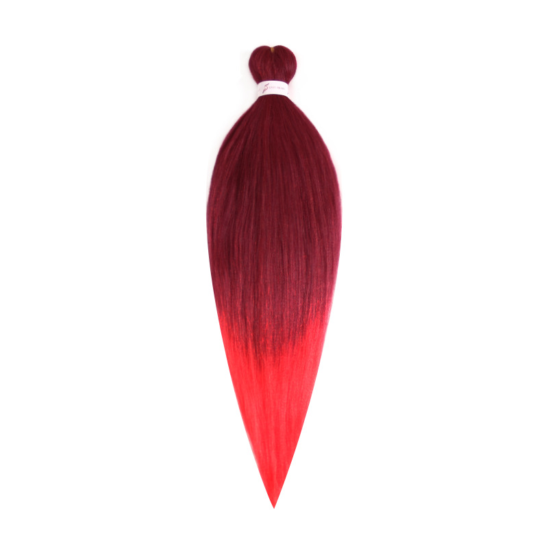 EZ Trenza PVC ignífugo a baja temperatura fibra multicolor flojo gran ganchillo de trenza fábrica de cabello recto un cabello
