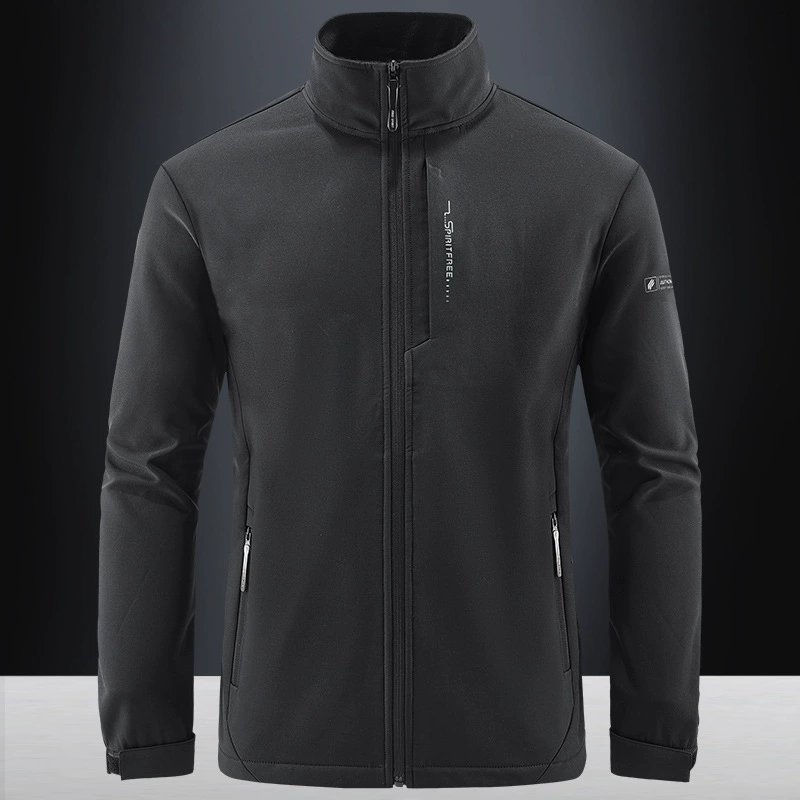 Куртка Soft Shell Jacket Мужской осенне-зимний альпинистский костюм Уличная Повседневная Двусторонняя флисовая куртка 8916