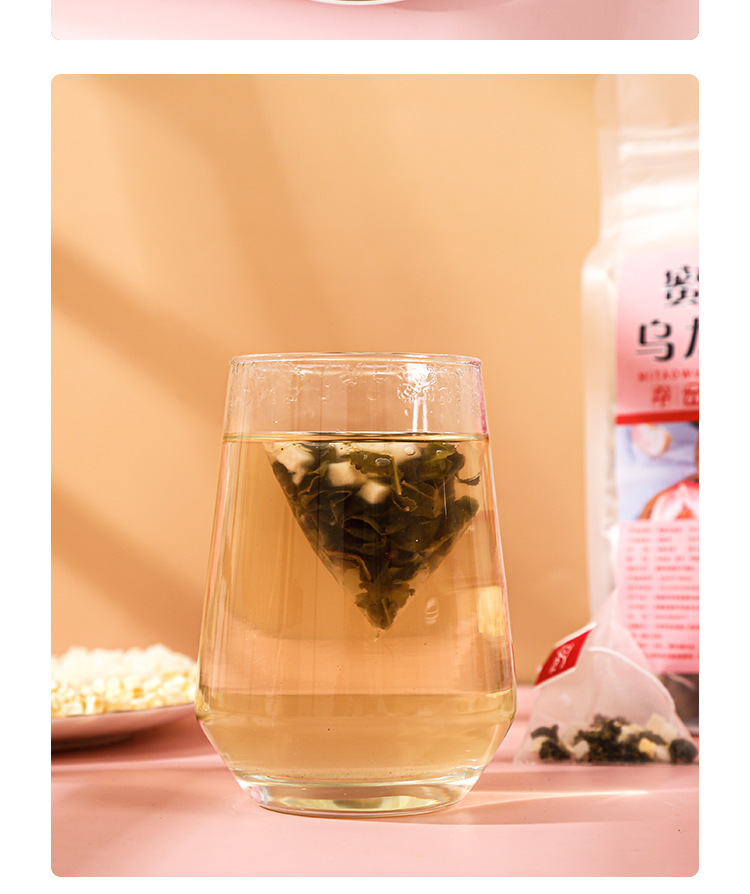 Peach Oolong Tea 50 Pyramid Tea Bags Value Pack Unsweetened Cold Brew Loose Leaf Blend quality and texture