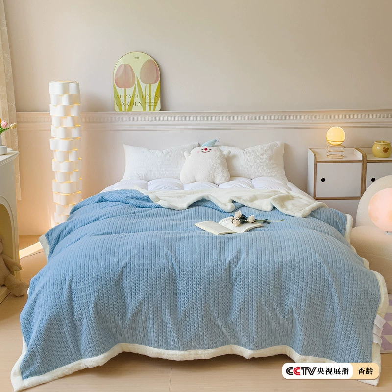 Winter duvet for sleep, coral sofa, increased thickness