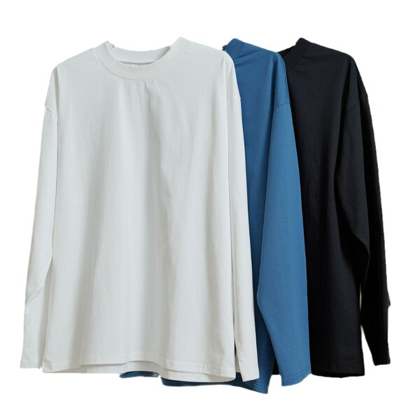 Autumn base long-sleeve with a round collar