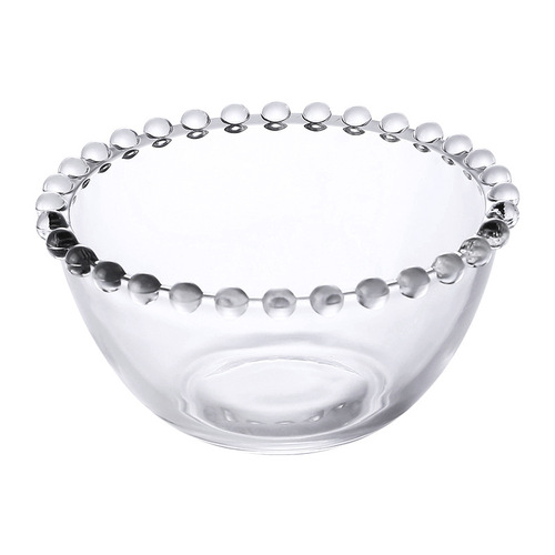 珠点透明玻璃碗沙拉碗家用日式水果碗创意餐具网红ins燕窝甜品碗