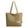 Capacious shopping bag, brand linen bag, one-shoulder bag, Korean style