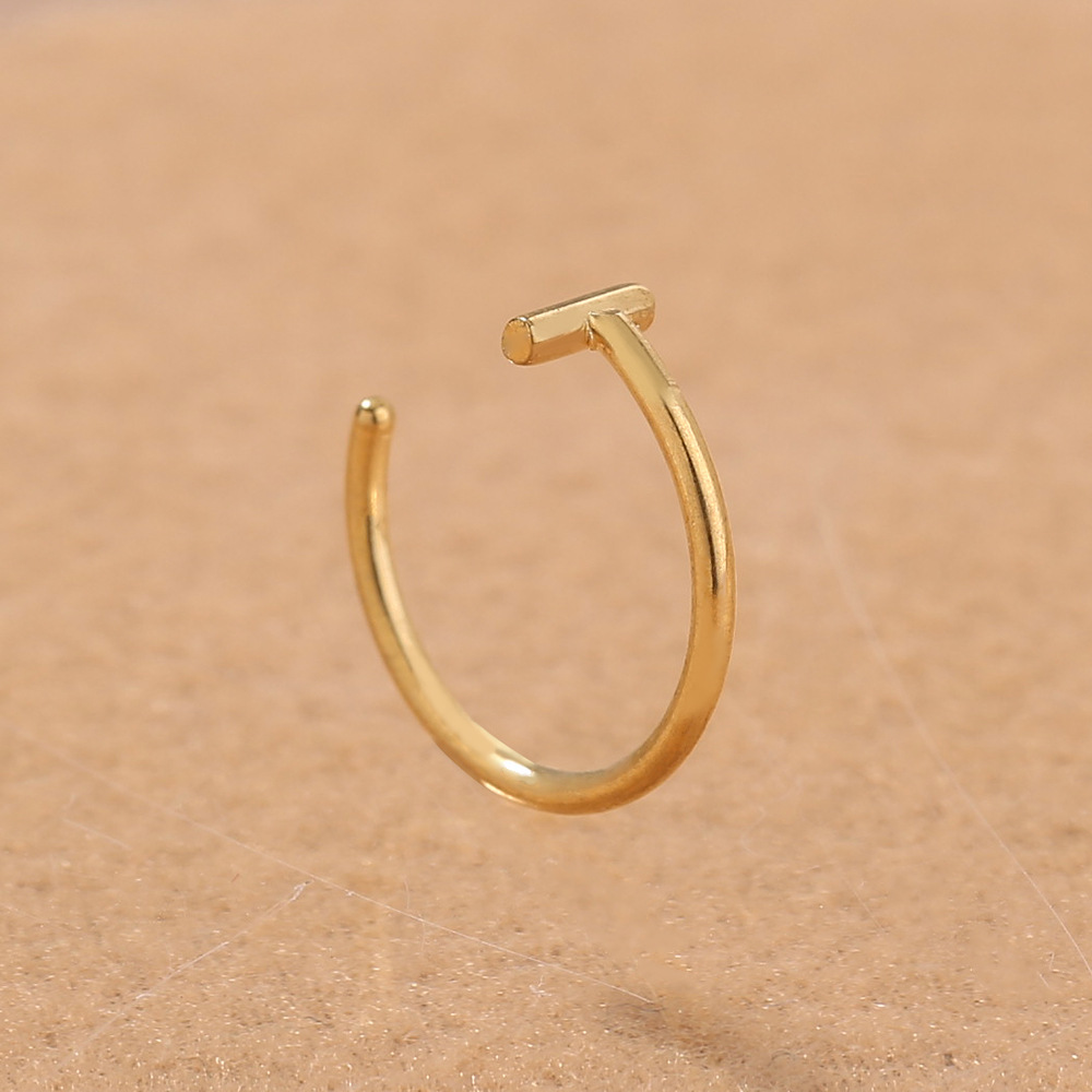 personality exaggerated nose nail with ball piercing stainless steel lip ring lip nail piercing acce