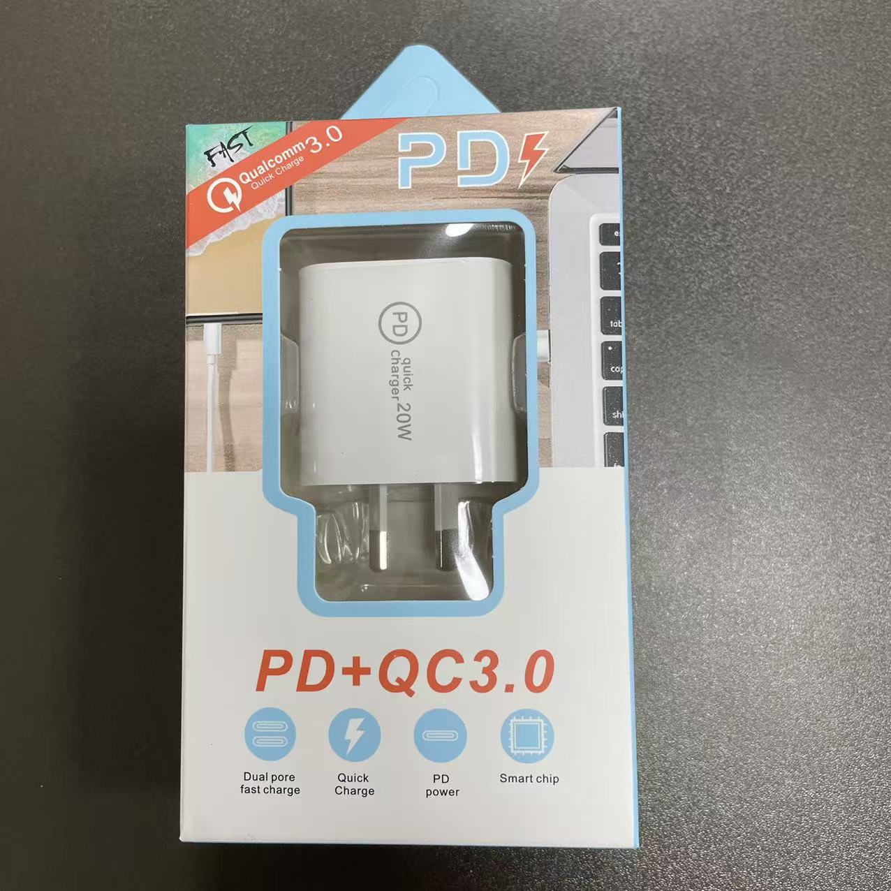 PD20W Carga rápida para iPhone16 Cargador de teléfonos SAA Certificado Adaptador de carga