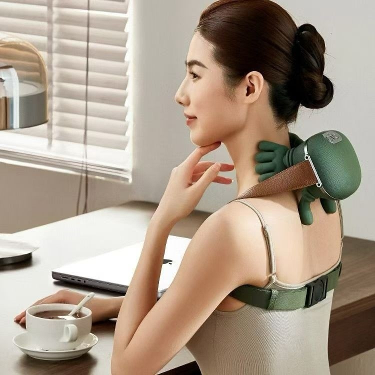 Nueva batería de gran capacidad de hombro y cuello masajeador de hombro y cuello relajación SPA recargable portátil transfronterizo masaje caliente image 1