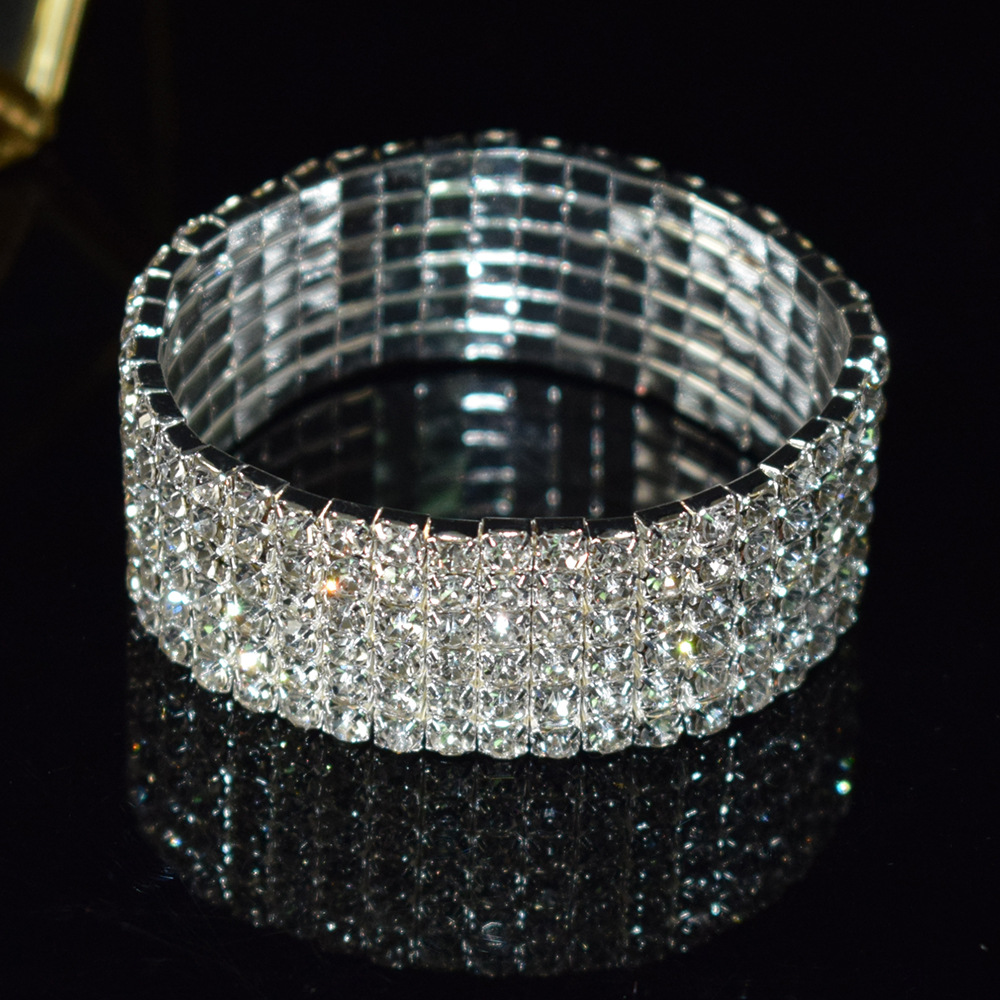 Luxurious Circle Alloy Plating Rhinestones Bracelets display picture 6