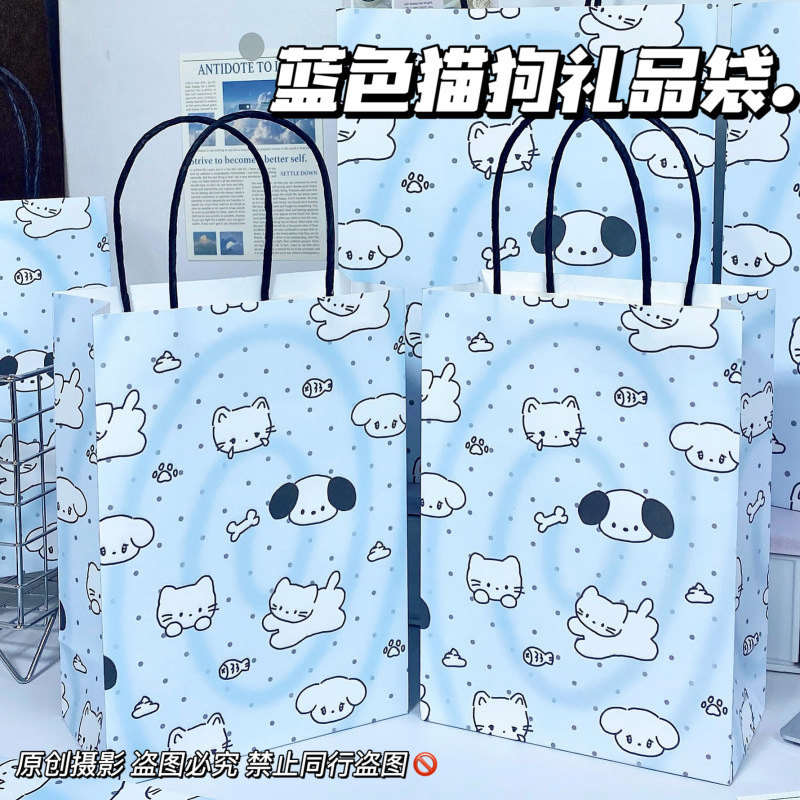新款原创礼物袋大合集可爱少女礼品打包出物收纳手提礼物牛皮纸袋|undefined