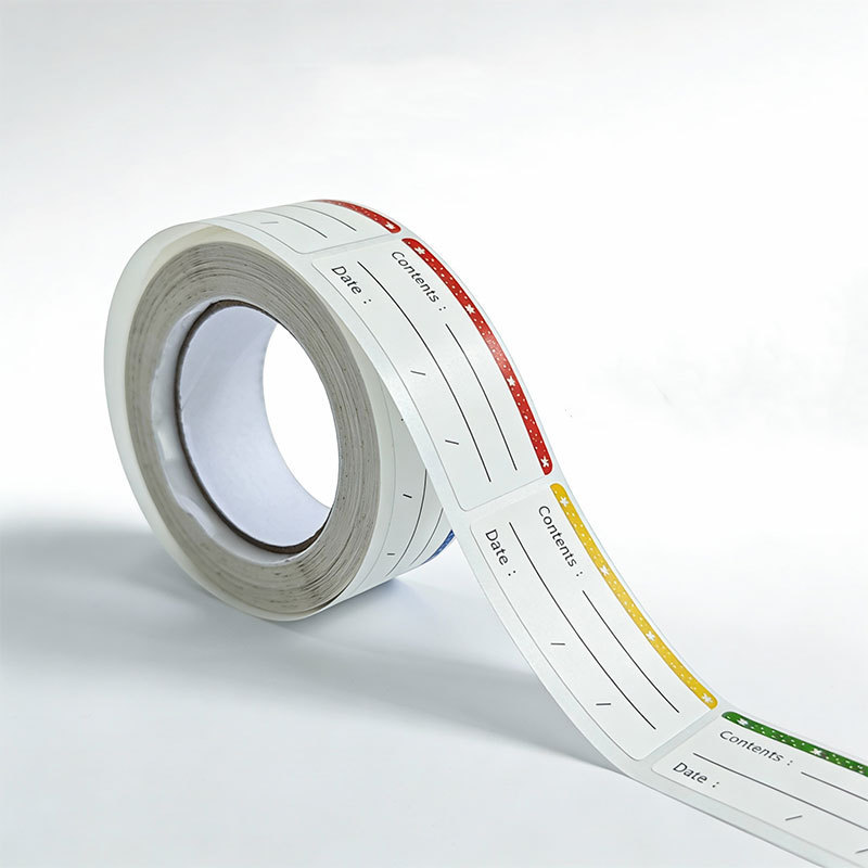 Manufacturer's In-Stock New 2.5*5.0cm Date Food Adhesive Roll Stickers Labels 250 Stickers/Roll
