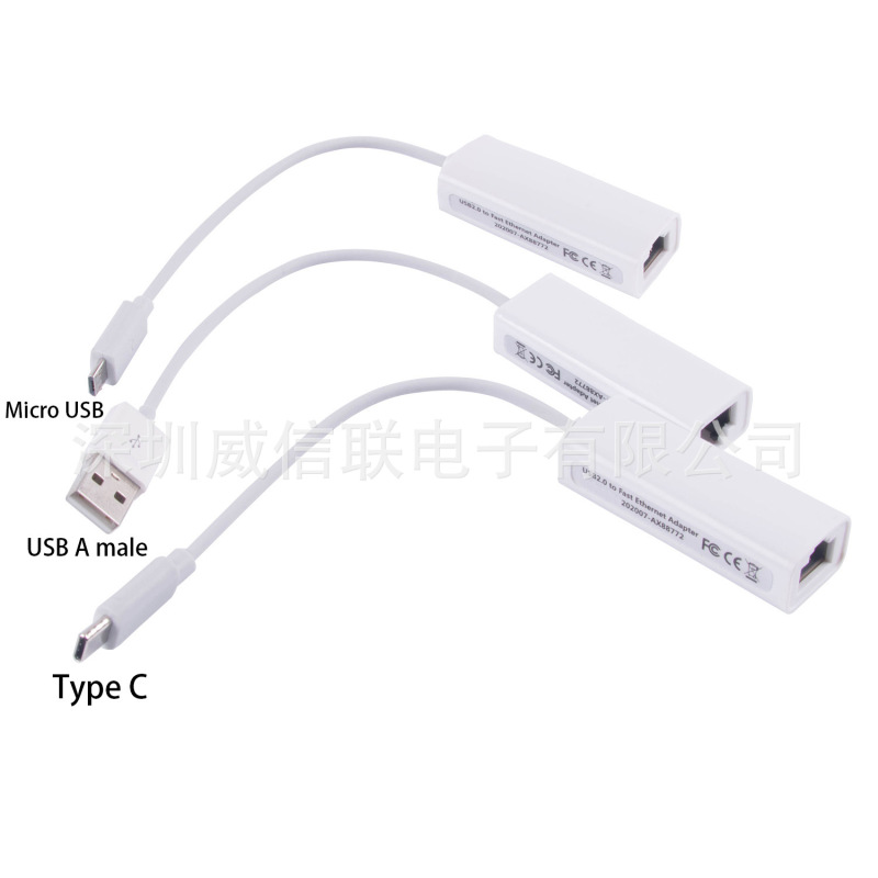 USB to RJ45Lan Ethernet adapter 100MbpsAsix AX88772BAX88772 data cable USB to RJ45Lan Ethernet adapter 100MbpsAsix AX88772BAX88772 data cable