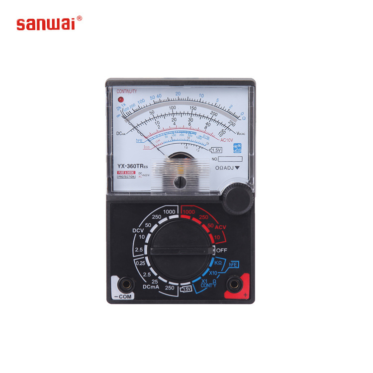 厂家直供指针万用表YX-360TRES 外贸便携指针万用表带LED灯