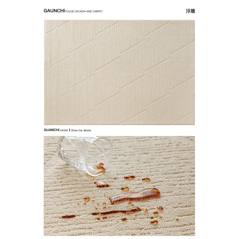 Alfombras de sala de estar 2024 nuevo sin pegamento antibacteriano filamento de diatomitas impermeable sin lavado limpiable alfombras de piso de lujo ligero de alto nivel