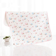 婴儿隔尿垫秋冬夹棉三层加厚透气防水可水洗纯棉大号宝宝隔尿床垫