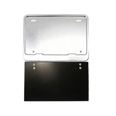 motorcycle license plate, Nömrə qabı - aluminum-alloy-silver-foldable-mudguard-adjustable-tightnessangle