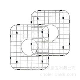 厨房碗盘晾干架水槽底部沥水架 不锈钢水槽沥水平网洗手池网格片