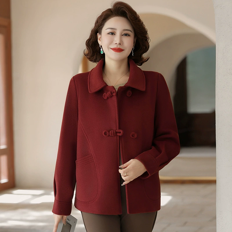 Мама весеннее шерстяное пальто женское новое иностранное