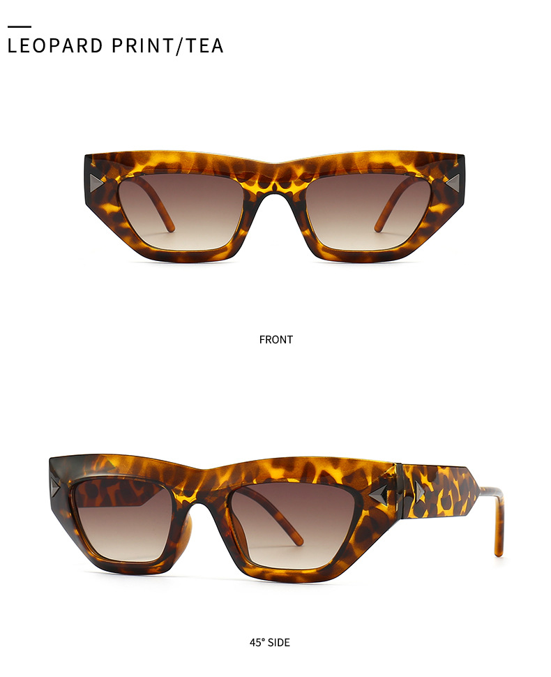 90g Weight Full Frame Glasses Structure Sunglasses Classification UV400 Protection, Resin Lens Material Square Glasses Style Daily Occasion Color Block Pattern Unisex Gender Patchwork Design Fashion Style Fashion Color Block UV400 Protection Resin Square Patchwork Full Frame Women's Sunglasses 16