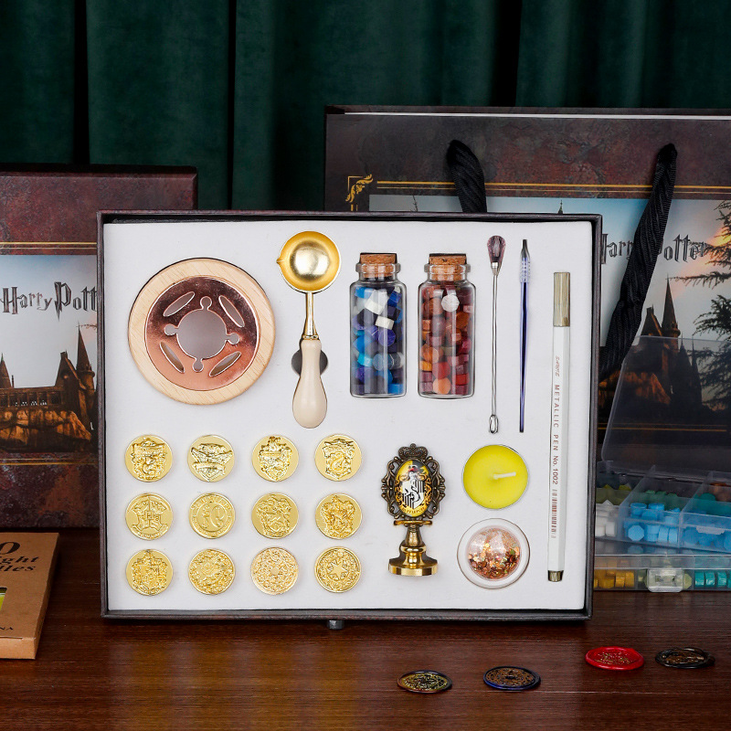 Educational toys fire paint set, new year, cool and novel fire paint seal set, retro fire paint set, complete set