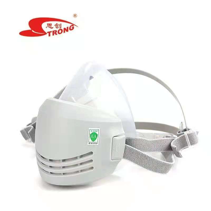 思创硅胶橡胶防尘口罩防工业粉尘透气可清洗粉尘打磨车间防护面罩