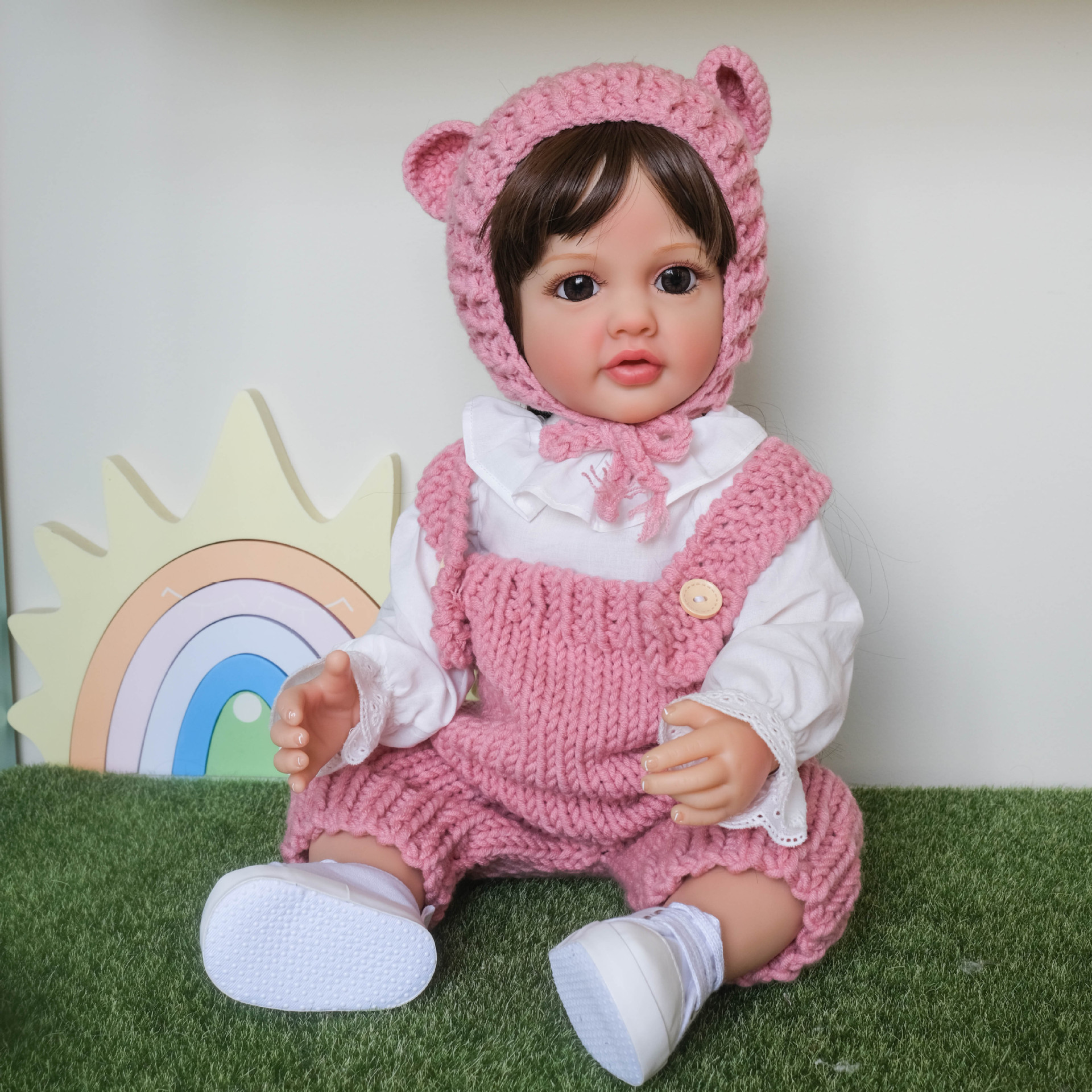 NPK bienes genuinos 55cm pegamento completo simulación muñeca Betty