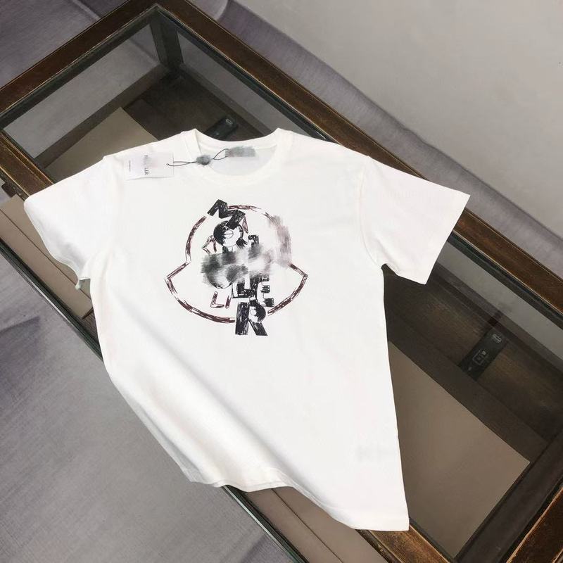 新型ヒップホップフロップモン蒙満印cler口マジックテープ半袖男女同一タイプtシャツカップル服|undefined