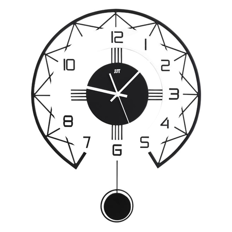 Reloj nórdico Reloj de pared sala de estar hogar moda personalizado creativo reloj atmosférico simple moderno reloj de cuarzo