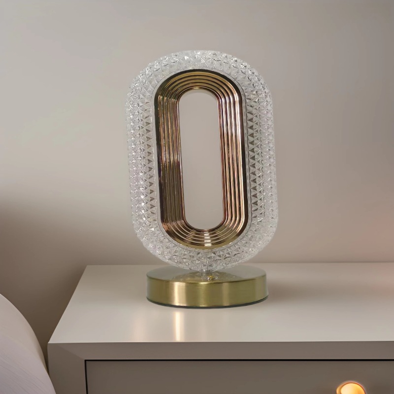 Personalidad creativa Soy lámpara de noche decoración de la sala de estar lámpara de mesa moderna estilo ins luz de noche de cristal creativa de alto valor