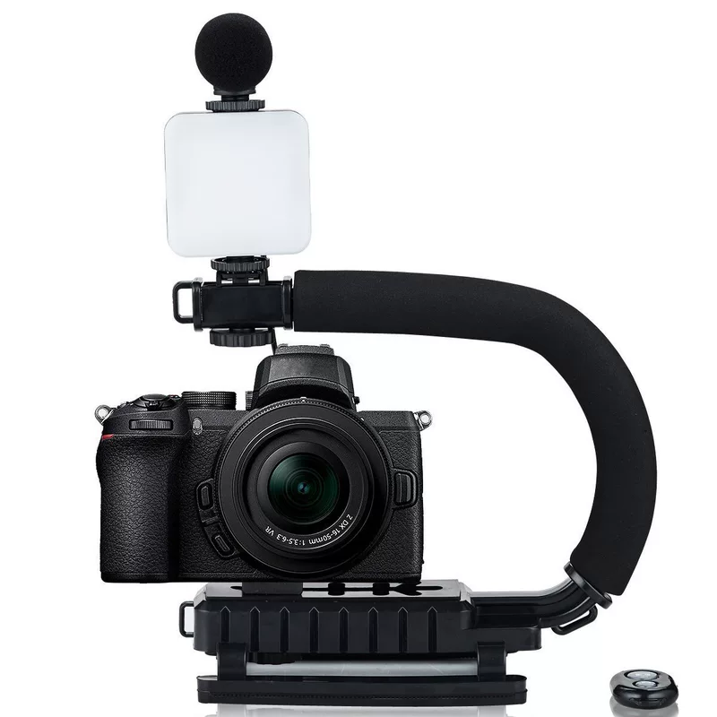 Microphone, fill light, LED handheld travel tubing