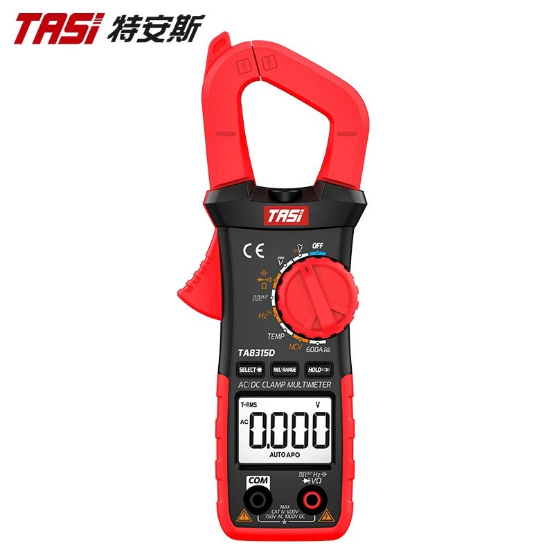 Токоизмерительные клещи мультиметры TA8315D Высокоточный цифровой амперметр AC/DC Токоизмерительные клещи Универсальный измеритель зажимного типа