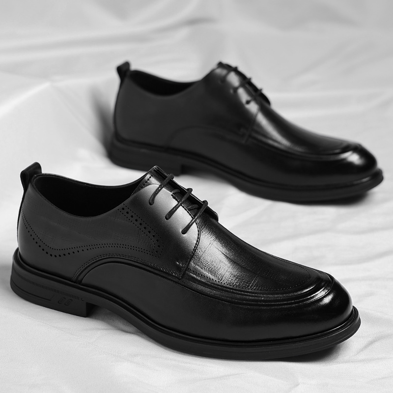 Herren Businessschuhe Aus Echtleder Derby Lederschuhe Formell_voghion.com
