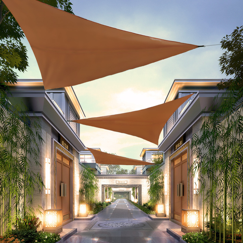 Outdoor awning triangle canopy 3 M sun-proof canopy sunshade sail folding sun-proof canopy landscape canopy