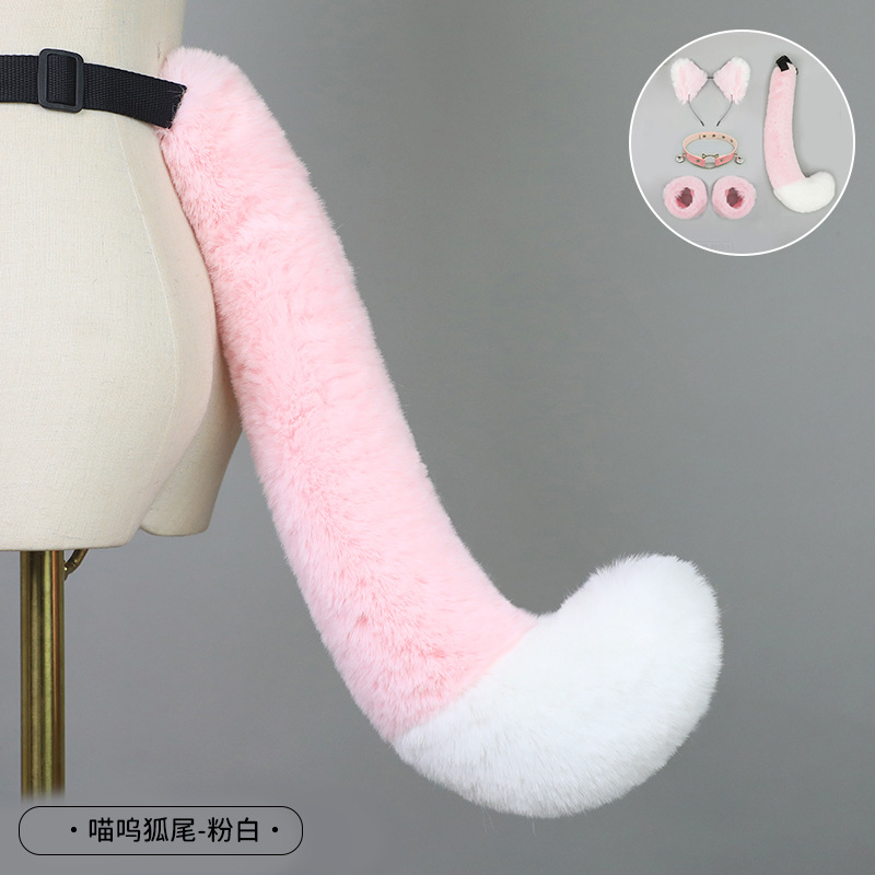 De una sola pieza hecha a mano de peluche Lolita diadema de oreja de gato KC accesorios para el cabello bestia oído tocado Fox oreja horquilla