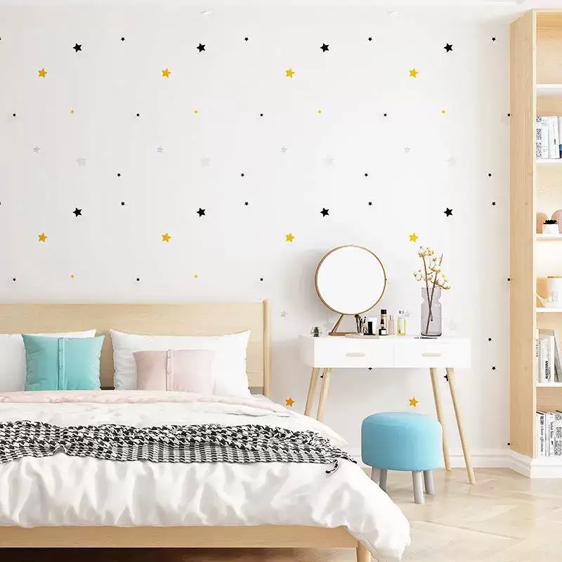 Wallpaper Star Pure Color Self-Sticking (61 cm × 1 m), Waterproof, Thick & Thin Color Options