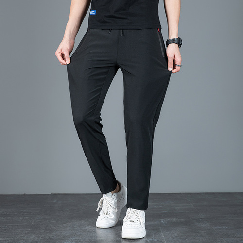 Men's Cross-border Spring and Autumn Casual Pants, Long Sports Leisure Loose Nine-hole Pants, Quick-drying Men's Pants