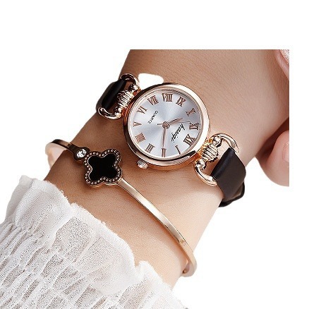 New Fashion Women's Watch Women's Belt Lady's Student Versatile Fashion Watch Electronic Quartz Watch Factory Direct Sales