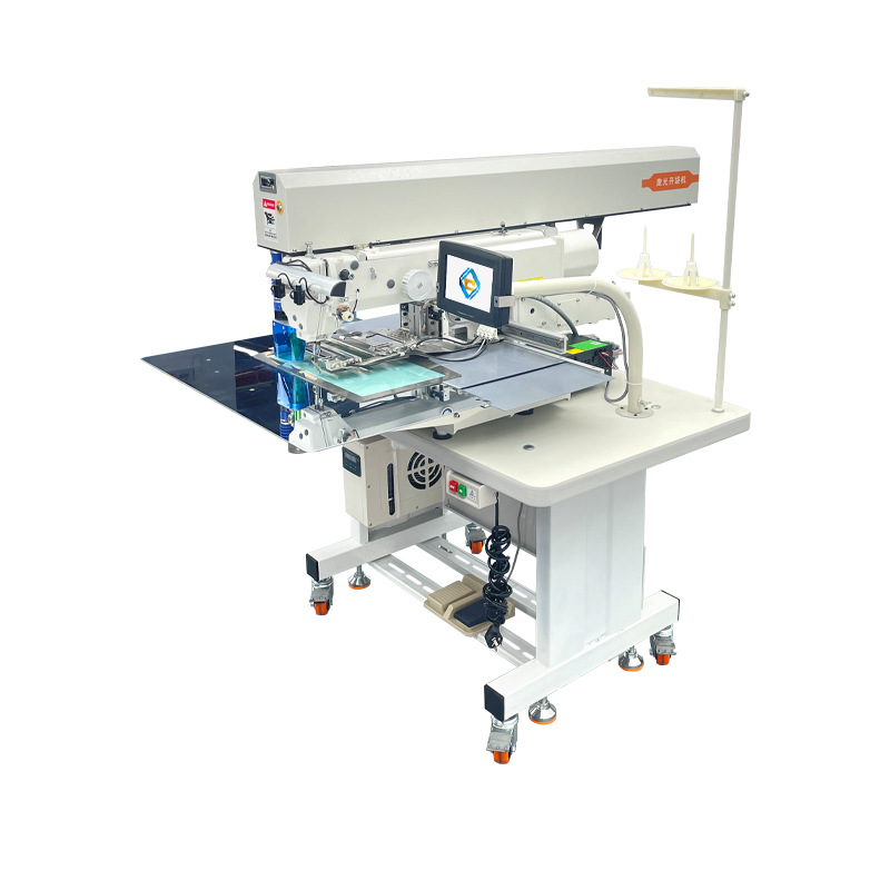 Máquina de apertura láser al por mayor máquina de apertura de bolsas de cuchillo frío máquina de apertura de bolsas de cuchillo vibratorio máquina de coser de puerta máquina de apertura de bolsas automática