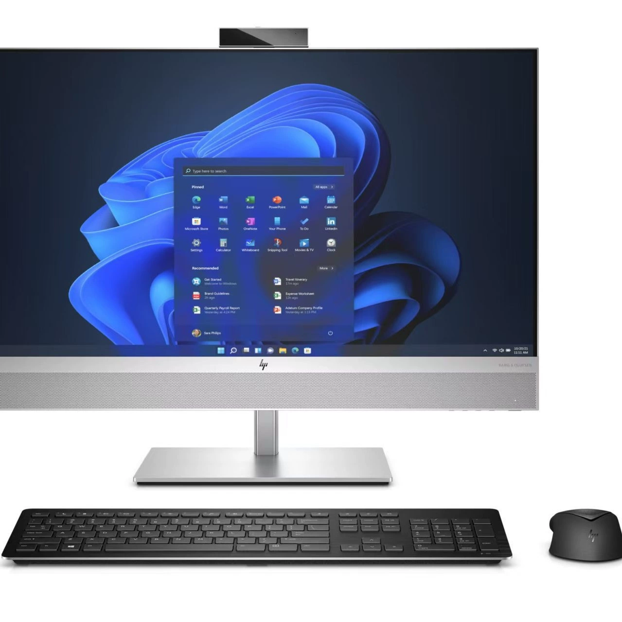 Моноблок 27" HPAiO, 3-точечный сенсор, узкая рамка, IPS-подсветка, антибликовый Full HD дисплей